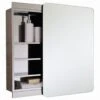 RAK Ceramics Slide Stainless Steel Single Cabinet With Sliding Mirrored Door - 12SL366C1 2 RAK Ceramics Slide Stainless Steel Single Cabinet With Sliding Mirrored Door - 12SL366C1 -Luxe Bathrooms 1 2 12sl366c1