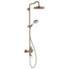 Axor Montreux Showerpipe With Thermostatic Mixer And 1 Jet Overhead Shower 240 - Brushed Red Gold - 16572310 1 Axor Montreux Showerpipe With Thermostatic Mixer And 1 Jet Overhead Shower 240 - Brushed Red Gold - 16572310 -Luxe Bathrooms 1 6 16572310