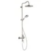 Axor Montreux Showerpipe With Thermostatic Mixer And 1 Jet Overhead Shower 240 - Stainless Steel Optic - 16572800 -Luxe Bathrooms 1 6 16572800