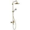 Axor Montreux Showerpipe With Thermostatic Mixer And 1 Jet Overhead Shower 240 - Polished Gold Optic - 16572990 2 Axor Montreux Showerpipe With Thermostatic Mixer And 1 Jet Overhead Shower 240 - Polished Gold Optic - 16572990 -Luxe Bathrooms 1 6 16572990