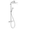 Hansgrohe Showerpipe Croma E 280 1jet With Thermostatic Shower - Chrome - 27630000 -Luxe Bathrooms 27630000