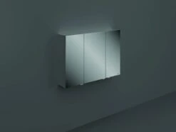 RAK Ceramics Joy Wall Hung Mirror Cabinet 100cm 3 Doors - JOYMC10003