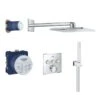 Grohe Grohtherm SmartControl Perfect Square Shower Set With Rainshower 310 SmartActive - Chrome 34706000 -Luxe Bathrooms 34706000