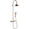 AXOR Citterio Showerpipe With Thermostatic Mixer And 1 Jet Overhead Shower 180 Polished Red Gold - 39670300