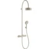 AXOR Citterio Showerpipe With Thermostatic Mixer And 1 Jet Overhead Shower 180 Brushed Nickel - 39670820 -Luxe Bathrooms 3 9 39670820
