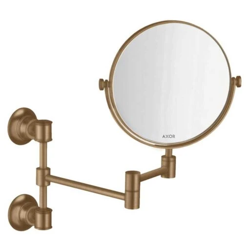 Axor Montreux Shaving Mirror - Brushed Bronze - 42090140 2 Axor Montreux Shaving Mirror - Brushed Bronze - 42090140 -Luxe Bathrooms 4 2 42090140