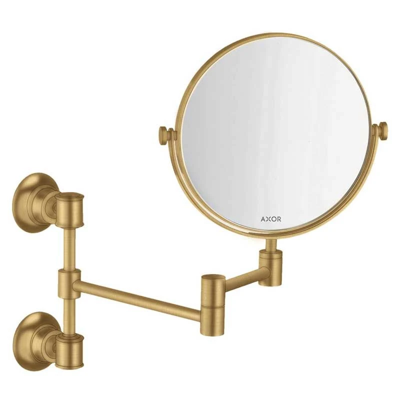 Axor Montreux Shaving Mirror - Brushed Gold Optic - 42090250 3 Axor Montreux Shaving Mirror - Brushed Gold Optic - 42090250