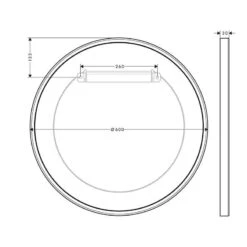 Axor Universal Circular Wall Mirror - Chrome - 42848000 7 Axor Universal Circular Wall Mirror - Chrome - 42848000 -Luxe Bathrooms 4 2 42848000 2