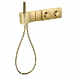 Axor Edge Thermostatic Module Select 470/100 For Concealed Installation For 2 Outlets - Polished Gold Optic - 46701990