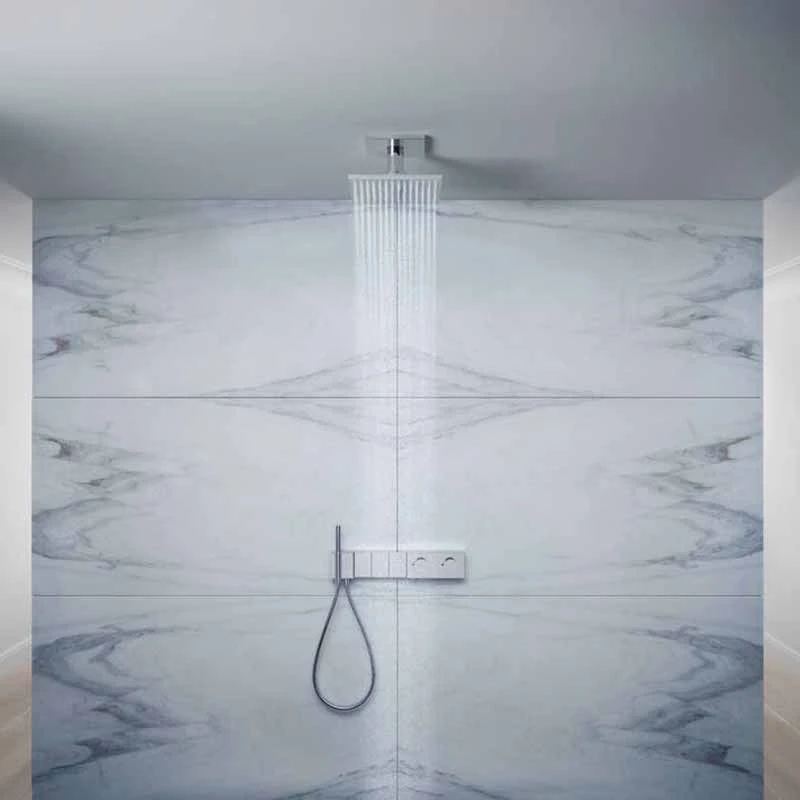 Axor Edge Thermostatic Module Select 540/100 For Concealed Installation For 3 Outlets - Diamond Cut - Polished Gold Optic - 46711990 5 Axor Edge Thermostatic Module Select 540/100 For Concealed Installation For 3 Outlets - Diamond Cut - Polished Gold Optic - 46711990 - Image 3