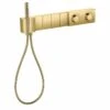 Axor Edge Thermostatic Module Select 610/100 For Concealed Installation For 4 Outlets - Polished Gold Optic - 46720990 -Luxe Bathrooms 4 6 46720990