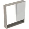 Geberit Selnova Square 2 Doors Mirror Cabinet 588mm - Light Hickory - 501.267.00.1 -Luxe Bathrooms 5 0 501267001