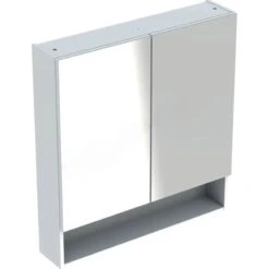 Geberit Selnova Square 2 Doors Mirror Cabinet 788mm - White - 501.268.00.1