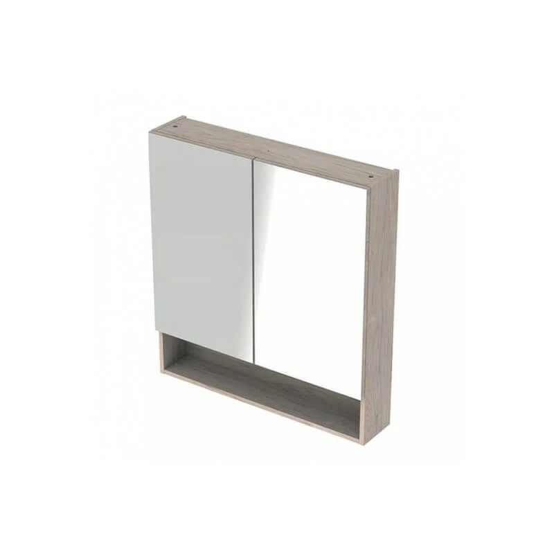 Geberit Selnova Square 2 Doors Mirror Cabinet 788mm - Light Hickory - 501.271.00.1 3 Geberit Selnova Square 2 Doors Mirror Cabinet 788mm - Light Hickory - 501.271.00.1