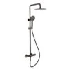 Rak Round Shower Column Exposed Thermostatic Shower - Black/Chrome - RAKSHW6001 -Luxe Bathrooms 6d3807c132162f11d1df798497f4e7378d14ff95b8b5750d61812927e18aabfa