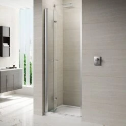Merlyn 8 Series Frameless Hinged Bifold Shower Door With Tray 1000mm - M87231B 15 Merlyn 8 Series Frameless Hinged Bifold Shower Door With Tray 1000mm - M87231B -Luxe Bathrooms 8 s 8seriesframelesshingedbifoldopeninrecess