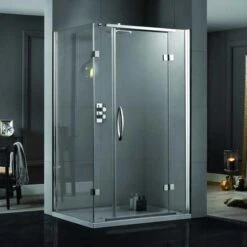 Aquadart Inline Hinged 2 Sided Shower Door 900 X 900mm - AQ1025