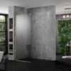 Aquadart Wetroom 8 Glass Panel 760mm Clear - AQ8652 -Luxe Bathrooms a q aq8412