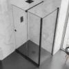Aquadart Rolla 8 Side Panel 900mm Matt Black - AQ8951-BLK 1 Aquadart Rolla 8 Side Panel 900mm Matt Black - AQ8951-BLK -Luxe Bathrooms a q aq8951 blk