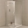 Aquadart Inline HingeShower Door + Sidepanel Enclosure 800 X 800mm - AQ1001 -Luxe Bathrooms aq1001