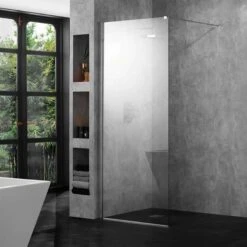Aquadart 10mm 600 Wetroom Panel Clear Glass - AQ8409