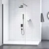 Merlyn Black Frameless Wetroom Panel 900mm Showerwall - BLKSW900
