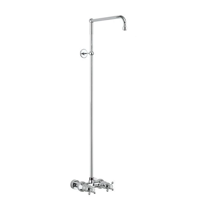 Burlington Eden Thermostatic Exposed Shower Valve With Rigid Riser Kit - Chrome - BEF1S 3 Burlington Eden Thermostatic Exposed Shower Valve With Rigid Riser Kit - Chrome - BEF1S