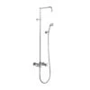 Burlington Eden Thermostatic Exposed Shower Valve With Rigid Riser Hose & Handset - Chrome - BEF2S 2 Burlington Eden Thermostatic Exposed Shower Valve With Rigid Riser Hose & Handset - Chrome - BEF2S -Luxe Bathrooms bef2s