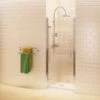 Burlington Hinged 760mm Glass Shower Door - C19 1 Burlington Hinged 760mm Glass Shower Door - C19 -Luxe Bathrooms c19