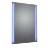Frontline Ashbourne Bathroom Mirror LED Frosted Side Lights, Demister & Touch Switch 700 X 500mm - F01646