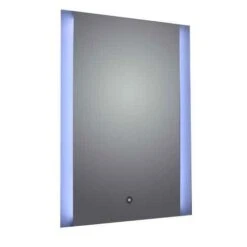 Frontline Ashbourne Bathroom Mirror LED Frosted Side Lights, Demister & Touch Switch 700 X 500mm - F01646