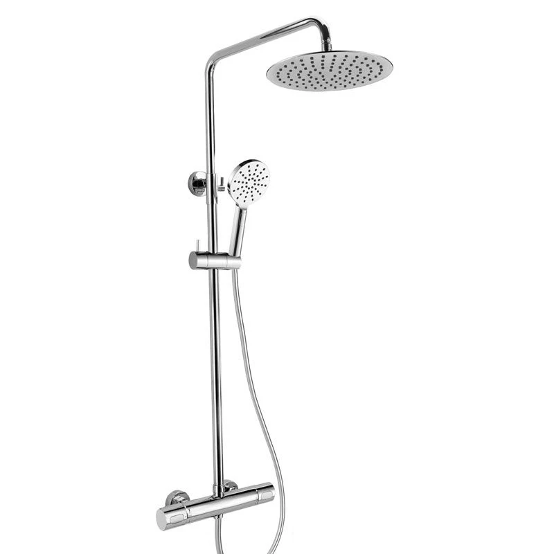 RAK Ceramics Round Shower Column Exposed Thermostatic Shower- Chrome - RAKSHW6003 3 RAK Ceramics Round Shower Column Exposed Thermostatic Shower- Chrome - RAKSHW6003