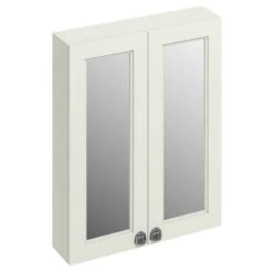 Burlington 600mm Two Door Mirror Cabinet - Sand - F6MS