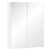 HOMCOM Wall Mounted Adjustable Bathroom Mirror Storage Cabinet With Double Door 60 X 15 X 75cm - White - 811-032 1 HOMCOM Wall Mounted Adjustable Bathroom Mirror Storage Cabinet With Double Door 60 X 15 X 75cm - White - 811-032 -Luxe Bathrooms h o 811 032 homcom bathroom mirror cabinet clean