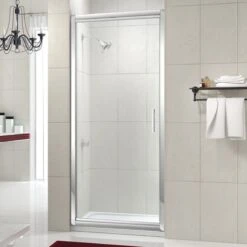 Merlyn 8 Series Infold Shower Door With Merlyn MStone Tray 1000mm - MS84431
