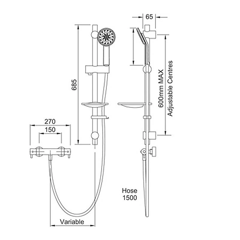 Methven Kiri Bar Shower With Satinjet Shower Technology - KCTS 4 Methven Kiri Bar Shower With Satinjet Shower Technology - KCTS - Image 2