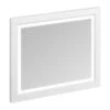 Burlington 900 X 750mm Bathroom Framed Mirror With LED Illumination - Matt White - M9MW
