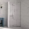 Merlyn 10 Series Pivot Shower Door With Tray 1000mm - MS101231C -Luxe Bathrooms m e merlyn 10 pivot shower door 6