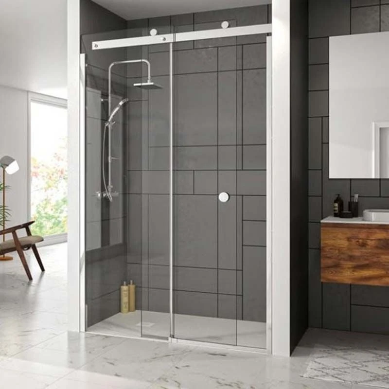 Merlyn 10 Series Sliding Shower Door Left Hand With Tray 1200mm - MS108241CL 3 Merlyn 10 Series Sliding Shower Door Left Hand With Tray 1200mm - MS108241CL