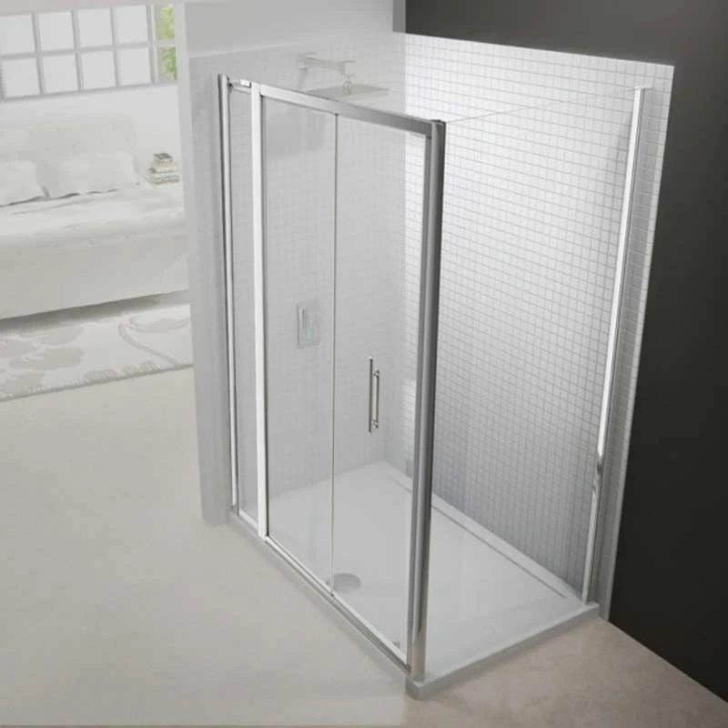 Merlyn 6 Series Bifold And Inline Panel - 900mm Shower Door 1040-1115mm - M67221P2H 4 Merlyn 6 Series Bifold And Inline Panel - 900mm Shower Door 1040-1115mm - M67221P2H - Image 2