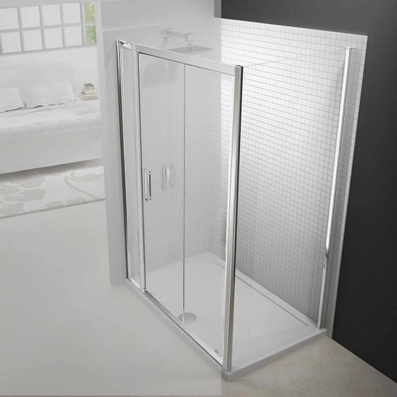 Merlyn 6 Series Sliding Shower Door And Inline Panel - 1100mm Shower Door 1165-1240mm - M68251P1H 4 Merlyn 6 Series Sliding Shower Door And Inline Panel - 1100mm Shower Door 1165-1240mm - M68251P1H - Image 2