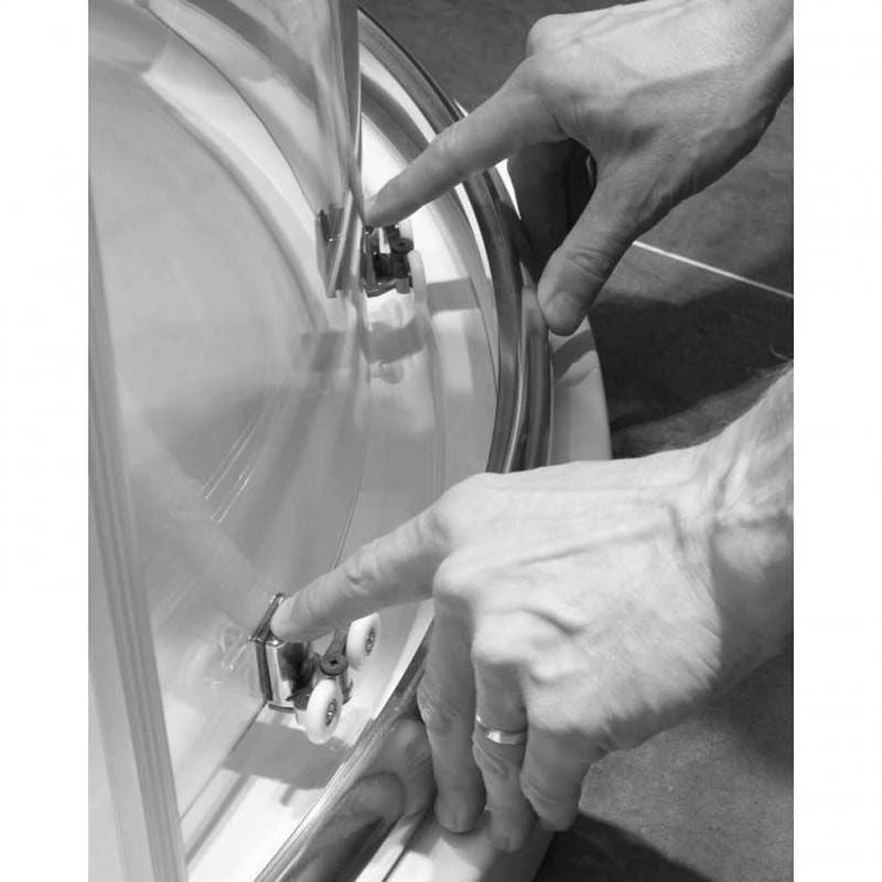 Merlyn 6 Series Sliding Shower Door And Inline Panel - 1100mm Shower Door 1165-1240mm - M68251P1H 6 Merlyn 6 Series Sliding Shower Door And Inline Panel - 1100mm Shower Door 1165-1240mm - M68251P1H - Image 4