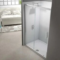 Merlyn 6 Series Sliding Shower Door Including Merlyn MStone Tray 1600mm - MS68271