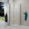 Merlyn 8 Series Double Folding Showerwall 800 X 800mm - M86102H 2 Merlyn 8 Series Double Folding Showerwall 800 X 800mm - M86102H -Luxe Bathrooms m e merlyn 8 double folding showerwall m86