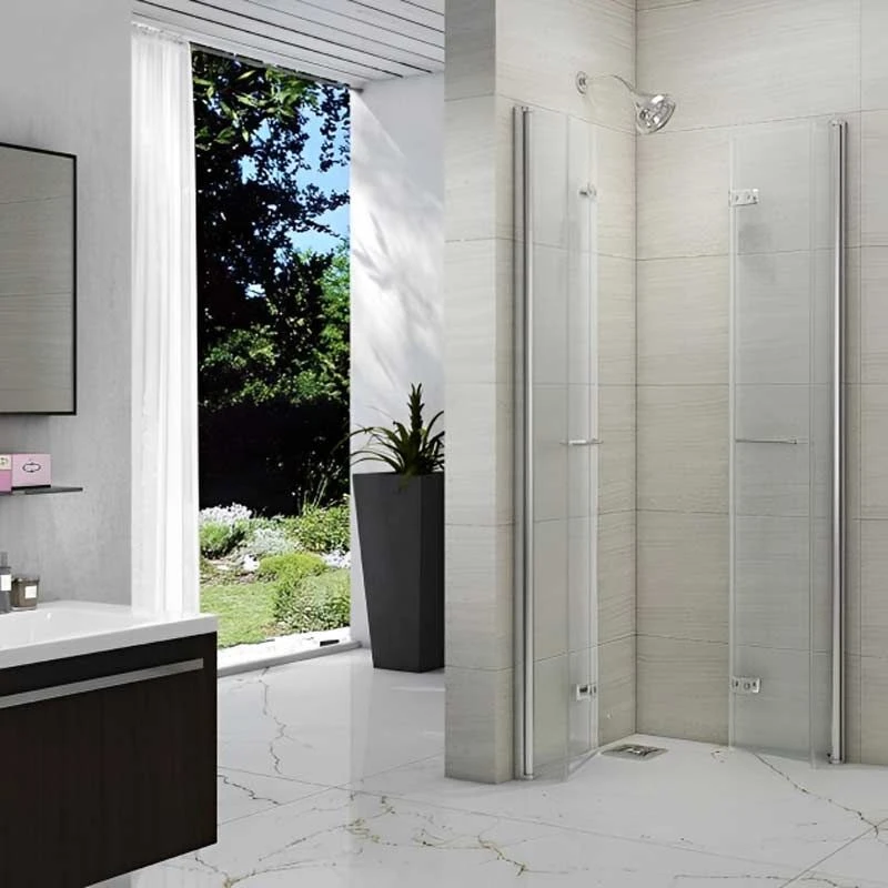 Merlyn 8 Series Double Folding Showerwall 800 X 800mm - M86102H 3 Merlyn 8 Series Double Folding Showerwall 800 X 800mm - M86102H - Image 2