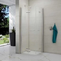 Merlyn 8 Series Double Folding Showerwall 900 X 900mm - M86103H