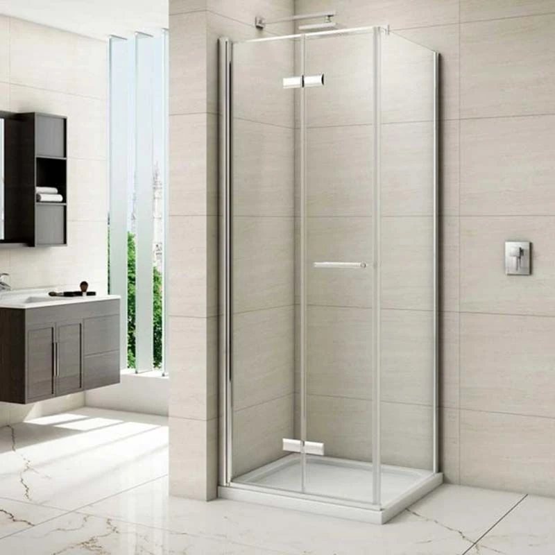 Merlyn 8 Series Frameless Hinged Bifold Shower Door With Tray 1000mm - M87231B 4 Merlyn 8 Series Frameless Hinged Bifold Shower Door With Tray 1000mm - M87231B - Image 2