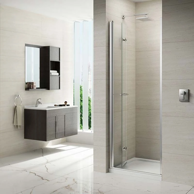 Merlyn 8 Series Frameless Hinged Bifold Shower Door With Tray 1000mm - M87231B 5 Merlyn 8 Series Frameless Hinged Bifold Shower Door With Tray 1000mm - M87231B - Image 3
