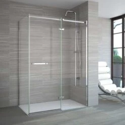 Merlyn 8 Series Frameless Hinge & Inline Shower Door 900mm - In Recess - A0611X0 10 Merlyn 8 Series Frameless Hinge & Inline Shower Door 900mm - In Recess - A0611X0 -Luxe Bathrooms m e merlyn 8 frameless hinge inline door 3