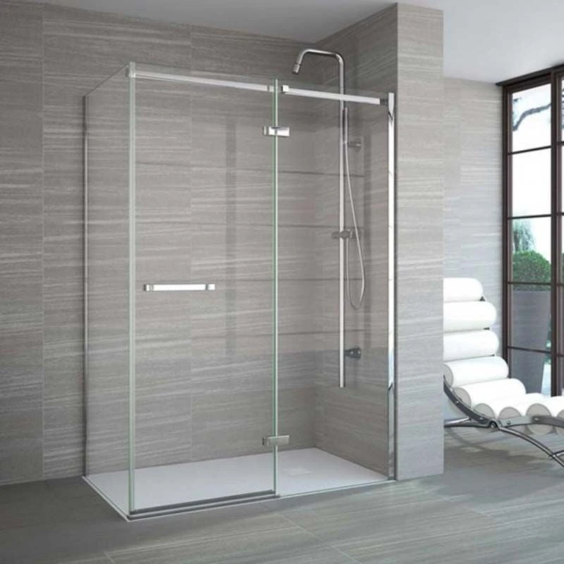 Merlyn 8 Series Frameless Hinge & Inline Recess Shower Door With Tray 1400mm - A0611UHB 5 Merlyn 8 Series Frameless Hinge & Inline Recess Shower Door With Tray 1400mm - A0611UHB - Image 3
